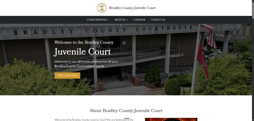 Bradley County Juvenile Court website — Juvenile court, Bradley County, TN, built by Sundae Websites